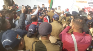 पीआरडी जवानों का हंगामा