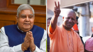 उपराष्ट्रपति जगदीप धनखड़ और उत्तर प्रदेश के मुख्यमंत्री योगी आदित्यनाथ