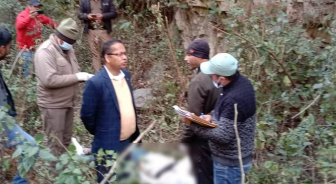 खड्ड में शव मिला