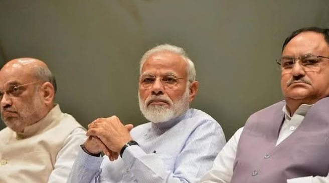 पीएम मोदी,अमित शाह और जेपी नड्डा
