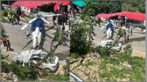 सड़क पर हेलिकॉप्टर की इमरजेंसी लैंडिंग: केदारनाथ धाम के लिए भरी थी उड़ान, सूझबूझ से बची यात्रियों की जान