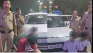 हाईवे पर राजस्थान के स्टंटबाज: चलती कार में जानलेवा करतब, पुलिस ने निकाली हुड़दंगी