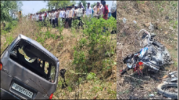 महोबा में भीषण हादसा: कार और बाइक की भिड़ंत, 5 लोगों की मौत, 3 घायल