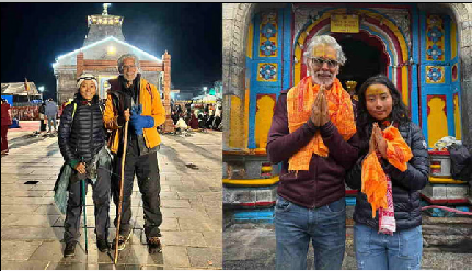 मिलिंद सोमन: फिल्म अभिनेता मिलिंद सोमन 30 किमी ट्रैकिंग कर पहुंचे केदारनाथ, पत्नी के साथ किए दर्शन