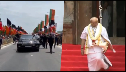 सम्राट राजेंद्र चोल प्रथम की जयंती पर तिरुचिरापल्ली पहुंचे पीएम मोदी, किया रोड शो