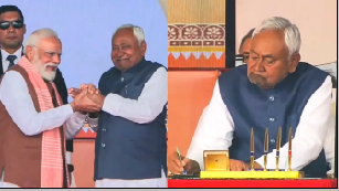 बिहार में NDA का जनसभा शक्ति प्रदर्शन, पीएम मोदी ने किया पांच बार अभिवादन