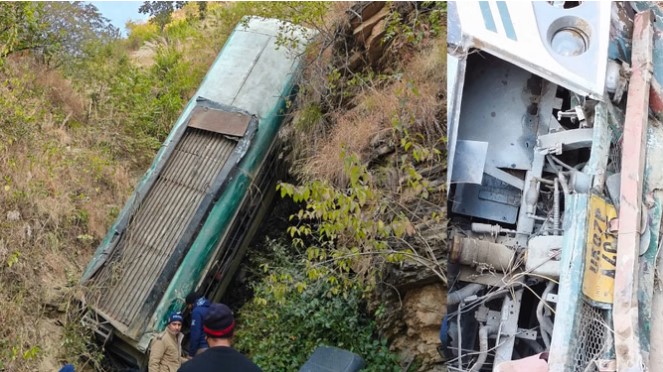 बड़ा सड़क हादसा: खाई में गिरी बस… 7 यात्रियों की मौत, कई घायल