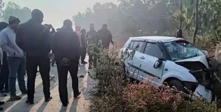 Jharkhand: कार अनियंत्रित होकर डिवाइडर से भिड़ी, 3 लोगों की मौके मौत; 6 घायल