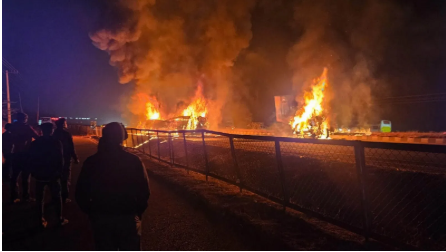 कर्नाटक में भीषण सड़क दुर्घटना, स्लीपर बस में लगी आग, नौ लोगों की मौत