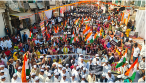 भागीरथपुरा जल त्रासदी: कांग्रेस का मौन मार्च, पीड़ितों को न्याय दिलाने की मांग