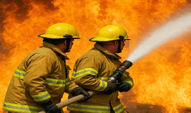 आदर्श नगर में इमारत में लगी भीषण आग, परिवार के तीन लोगों की जलकर मौत