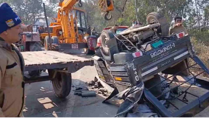 हरिद्वार–लक्सर मार्ग पर कार और ई-रिक्शा की टक्कर, तीन की मौत, चार घायल