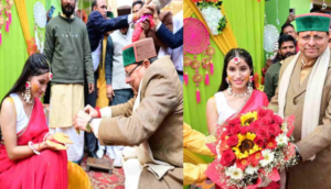 बूथ अध्यक्ष की बेटी के विवाह समारोह में पहुंचे मुख्यमंत्री धामी, दुल्हन और उसके परिवार को दी शुभकामनाएं