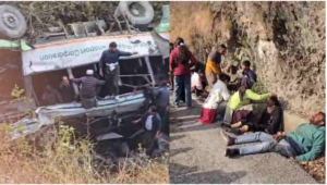 हिमाचल बस हादसा: ट्रक को पास देते समय ढहा पुश्ता, मची चीख पुकार