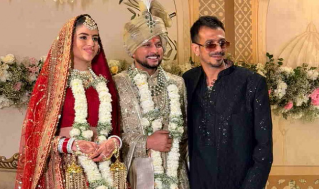 कुलदीप-वंशिका ने लिए सात फेरे: बरात में चहल-रिंकू का धमाल, धीरेंद्र शास्त्री की मौजूदगी