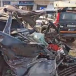 भीषण हादसा: ट्रैक्टर-ट्रॉली में घुसी कार, गाड़ी के उडे परखच्चे, नैनीताल निवासी समेत 4 युवकों की मौत