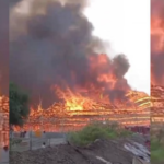 अयोध्या: महायज्ञ में अज्ञात कारणों से लगी भीषण आग, रेस्क्यू जारी