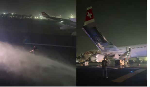 IGI एयरपोर्ट पर इमरजेंसी: ज्यूरिख जा रही फ्लाइट के इंजन में आग