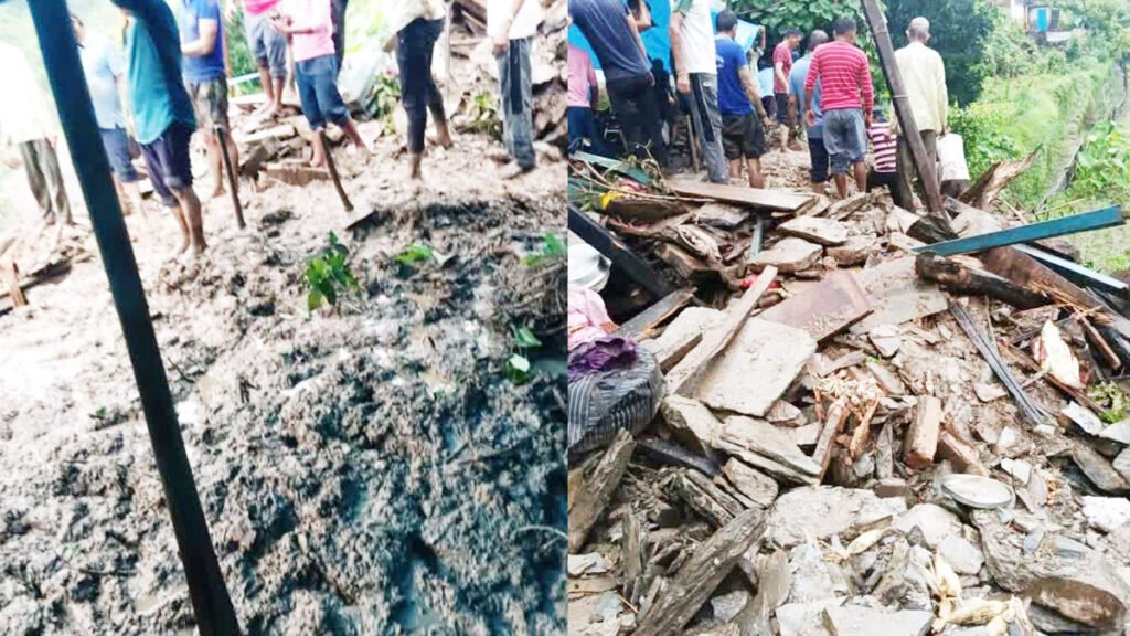 Pauri में बारिश का कहर : दो मंजिला मकान ढहा, मलबे में दबे 4 लोग ; 3 की तलाश जारी
